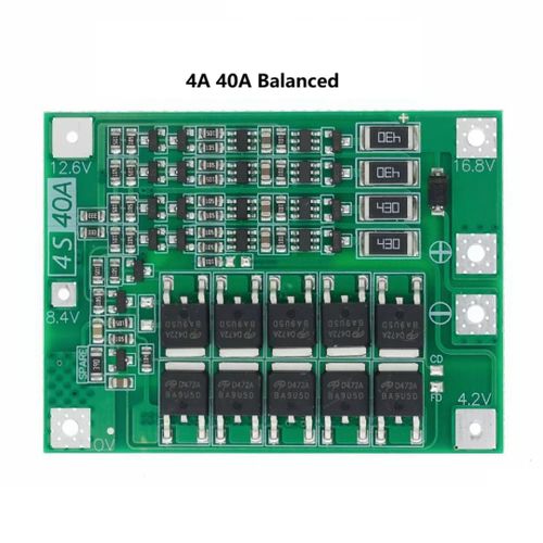 3S/4S 40A/60A Li-ion Lithium Battery Charger Protection Board 18650 for Drill Motor Enhance/Balanced 11.1V/12.6V/14.8V/16.8V