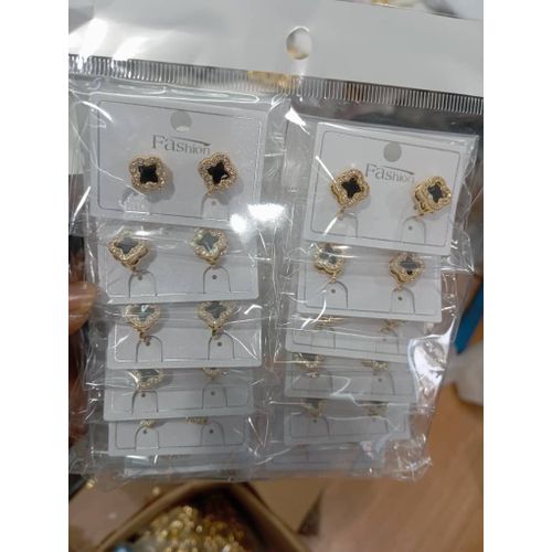 Gold Non Piercing Clip On Earings 1 Set