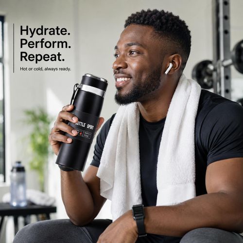 Long lasting BIG SIZE flask Baby Thermal Flask for Hot Water 1000ml water Bottle Home Water Stainless Steel Vacuum Flask Travel Pot Office Insulated Water Bottle Stainless Steel Thermal flask for food Cold and Hot Leak-Proof Sports Flask Bottle