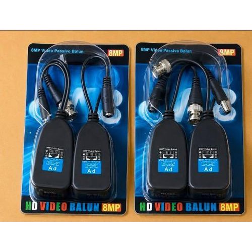 8MP HD Video & Power Passive Balun Sets