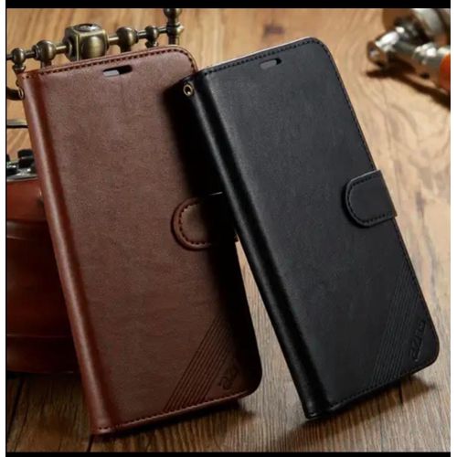 Redmi Note 14 Open & Close Phone Case & Pouch RICH BOSS - High-Quality Artificial Leather Case Designed, Featuring RFID Blocking, a Card Slot, a Kickstand, And Strong Magnetic Closure, Providing Shockproof & Camera Protection. - ( Black )