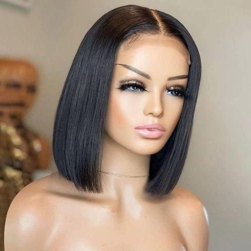 24 7 FASHION,Short Blunt Cut Hair 1 Bundles For Full Head Fix