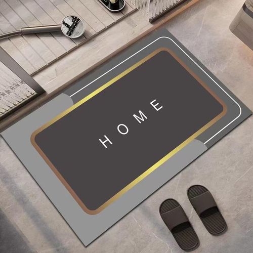 Dry Absorbent Rubber Outdoor & Bathroom Foot Mat-Multi