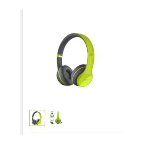 P47 5.0 Wireless Bluetooth Stereo Foldable Headphone Green