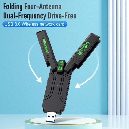X-wing series 4 antenna Wi-fi USB adapter 2.4G +5Ghz 1300Mbps Dongle