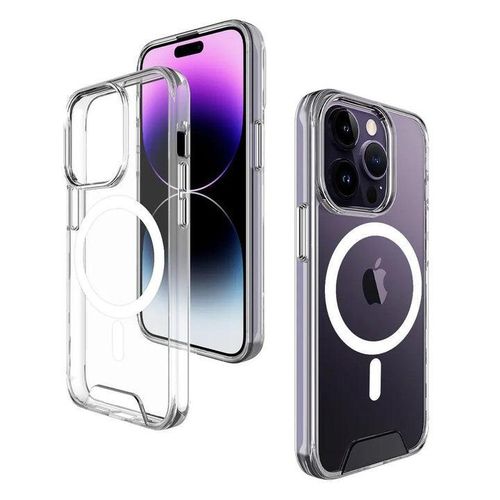 Iphone 14 pro max transparent magsafe case