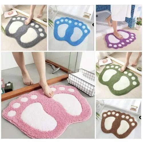Cute Footprints Feet Shape Bathroom Footmat