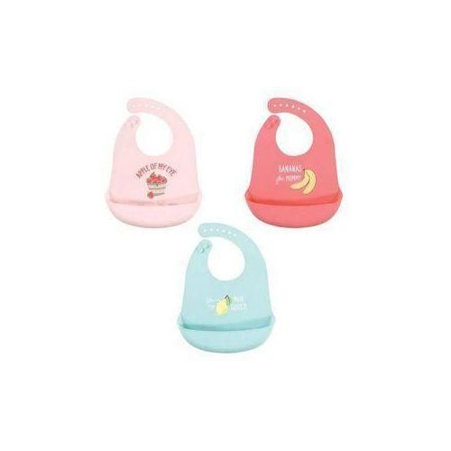 Baby Silicone Bib With Food Catcher - 3pcs