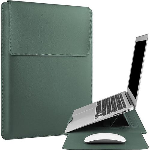 Laptop Bag For Macbook Air Pro 13 M1 M2 2020 Computer Stand Mouse Pad Waterproof-Green