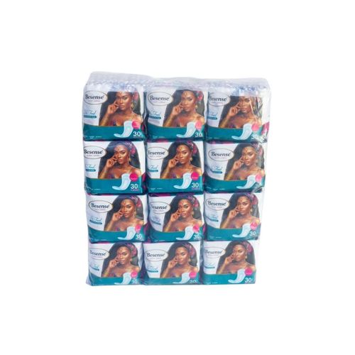 Panty Liners - Soft Cotton, Flexible & Absorbable x 12