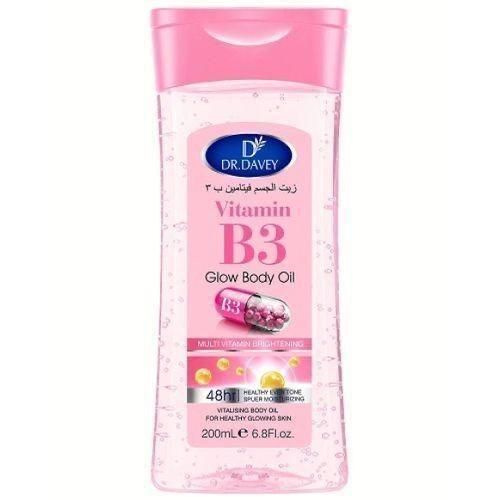 Dr Davey-Vitamin B3 Glow body Oil - Multi Vitamin Brightening 48hrs Super Moisturizing- 200ml
