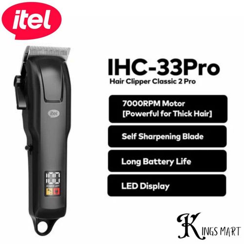 Classic 2 Pro 7000RPM Smart Digital Display 2000mah Battery Life Hair Clipper IHC-33Pro
