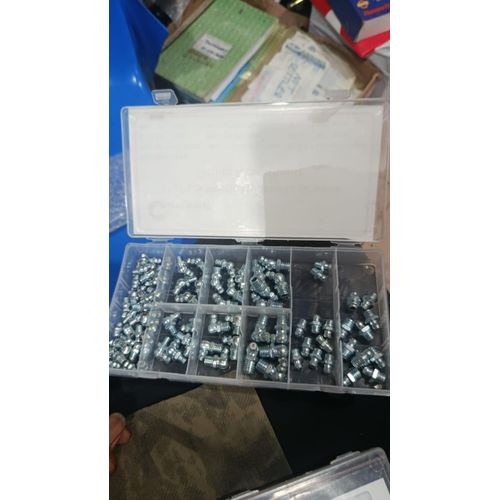 Hydraulic grease fitting set.