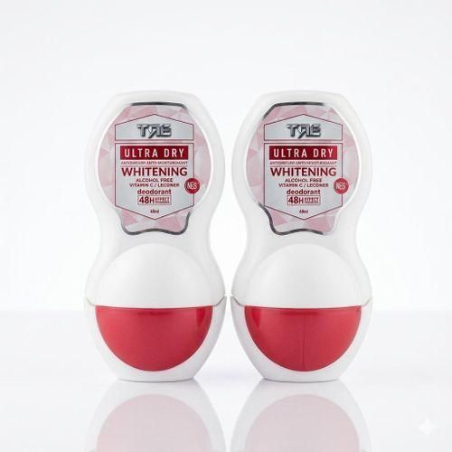 Ultra Dry 48H Whitenig Roll-On Deodorant – 30ml (Pack of 2)