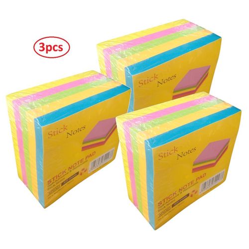 Sticky Writing Notes - 3 Packs - 400 Sheets Each