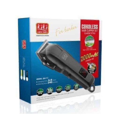 Kiki Cordless New Gain Professional Cordless Hair Clipper Set (Model NG-777)