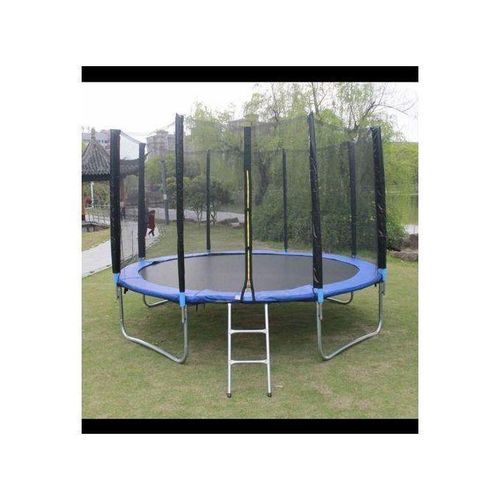 10Ft Big Trampoline Rebounder With Combo Net & Ladder