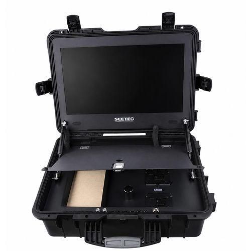 Premium SEETEC Portable Broadcast Monitor with Flight Case – Professional Video Production Monitor