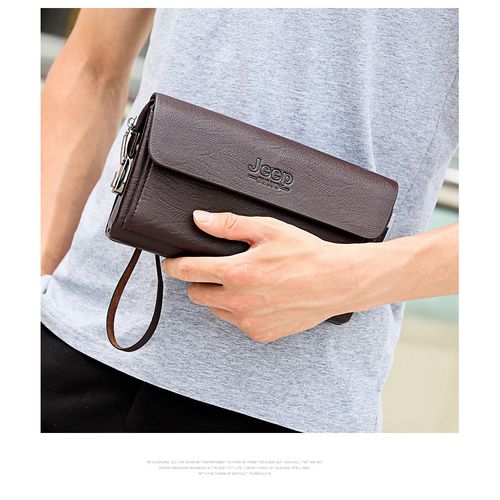 Prestige Wallet - Mens Leather Embossed Wallet Anti-theft Wallet - Clutch Purse