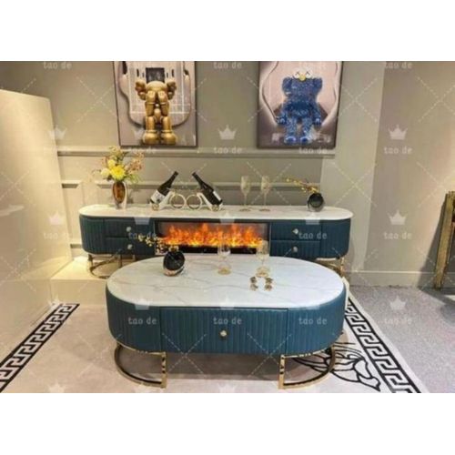 talian Fireplace TV Stand And Center Table For Smart Home