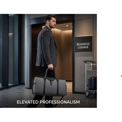 Designer Travel Bag Multifunction Waterproof Duffel Bag for Men, Spacious Cabin Carry-On Luggage for Flights, Weekend Getaways, Gym, Business Travel & Outdoor Adventure Trips Premium Hand Carry Luggage Bag with Spacious Compartments for Men and Women