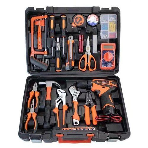 TOOLS BOX KIT SET WITH 12V CORDLESS DRILL 13MM MACHINE