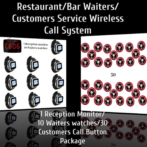 Restaurant/Bar Waiters/Customers Service Wireless Call System
