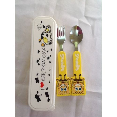 Spongebob Kids Cutlery Set With Case