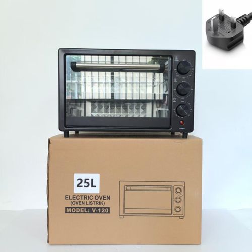 Newly Arrived ORIGINAL 25L Microwave Oven with Rotary Knob Control, Large Capacity Countertop Electric Oven for Baking, Grilling & Roasting, Includes Baking Tray, Oven Rack & Food Clip