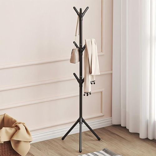 170cm Clothes rack, freestanding coat and hat stand, vertical bedroom garment rack, clothes storage stand
