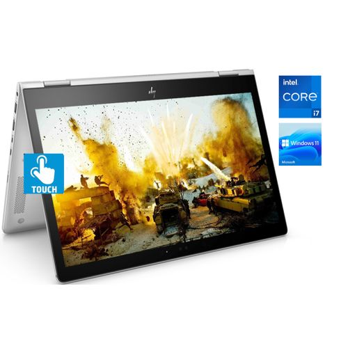 EliteBook X360 TOUCH Intel Core I7- 8GB RAM/512GB SSD/Backlit Keyboard/FP Reader Wins 11 Pro +BAG61