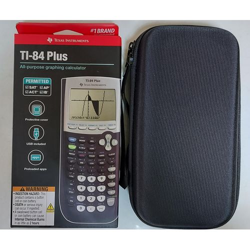 TI-84 Plus Graphing Calculator + Free Pouch/Travel Case For Ti-84 Plus Calculator