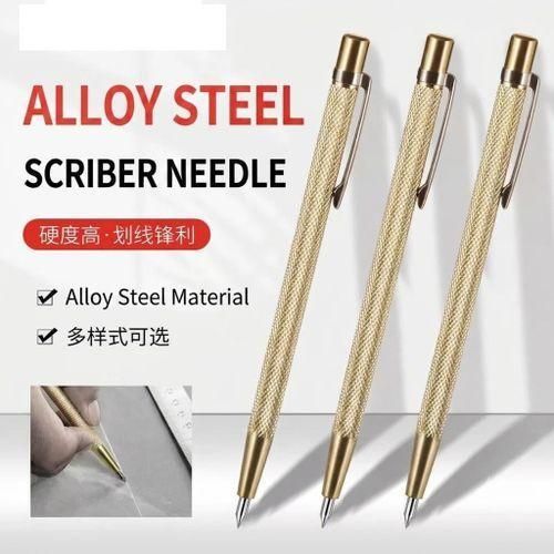 German 3IN1 Precision Engraver, Carbide Engraving Pen, Hard Surface Marker, Scratch Marking Tool, Metal Etching Tool, Engraving Scribe, Carpenter Marking Tool, Multi Purpose Scriber