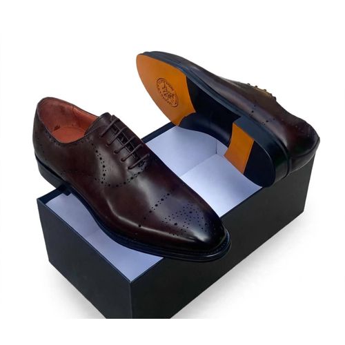 Coffee leather Dress Shoe