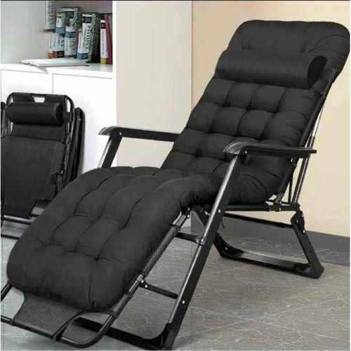 Adjustable Outdoor Relaxing Chair With CushionBlack
