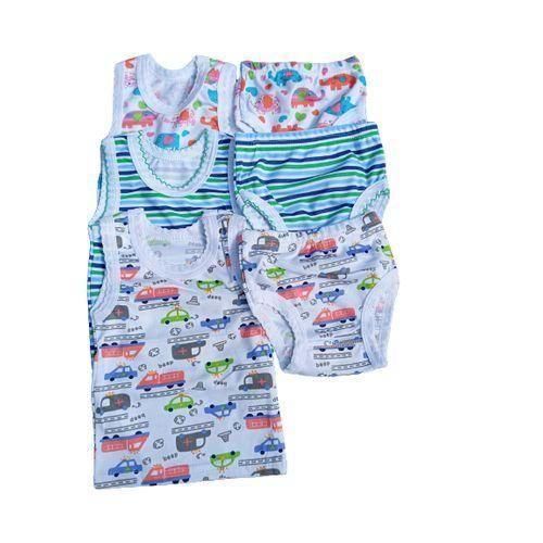 6 pcs in a pack babies multicolor singlet with pants