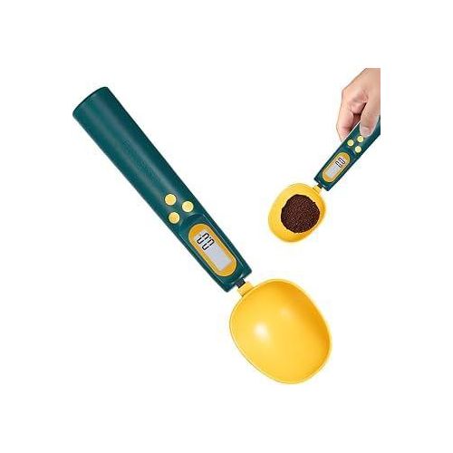 1000g Small Spoon + Large Spoon Precise Digital Measuring Spoons Kitchen Yellow & Green color