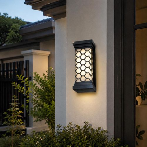 Modern Fish Scale Pattern Waterproof Outdoor LED Wall Sconce