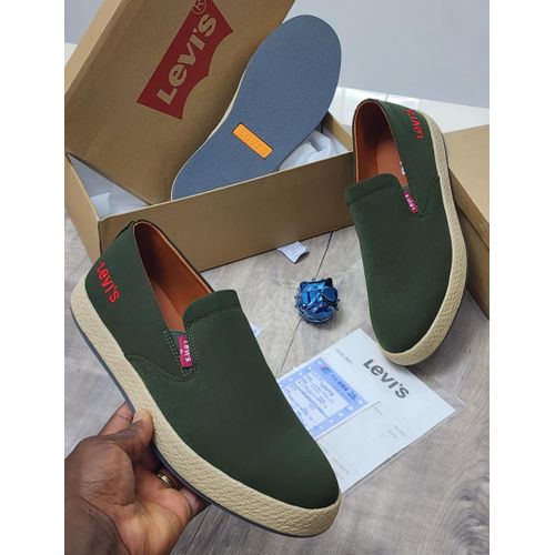 Most Outstanding Loafer Sneaker Top Light-Green Quality Slip-On Shoes For Men With Choice