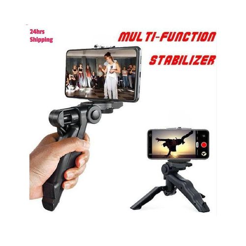 Mini Handheld Stabilizer Tripod For Phone Video Vlog Go Pro Stand -Black