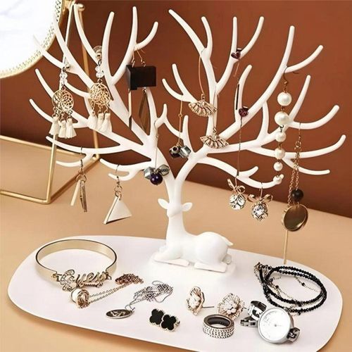 Antlers Jewelry Display Stand,Tree Tower Rack Hanging Organizer for Ring Earrings Necklace Bracelet