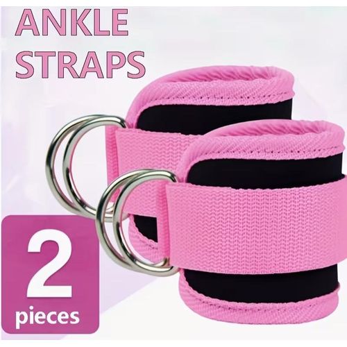 Adjustable ankle straps D-ring leg trainer 2pcs