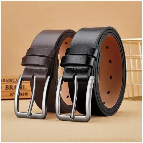 Mens Quality Leather Belt 2 In 1 Balck And Drak Brown