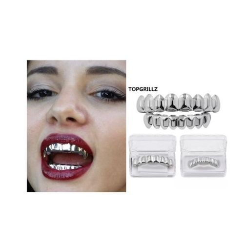 LUXURY SILVER STAINLESS STEEL FULL TEETH GILL
