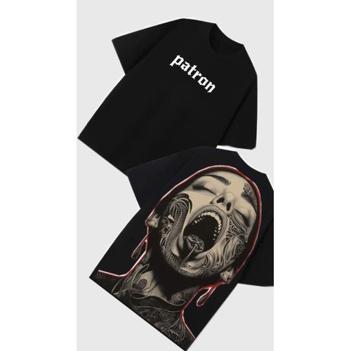 Horror Face Graphic Oversized T-Shirt