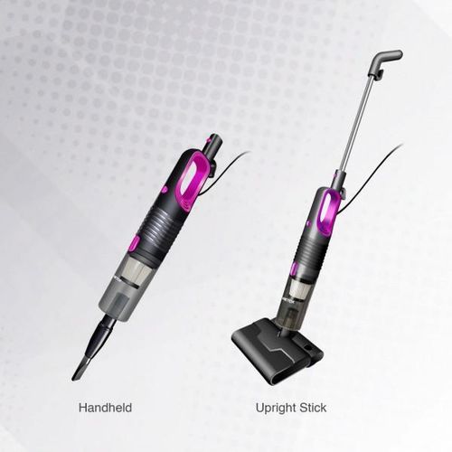 Two vacuum cleaners.