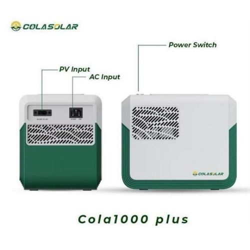 High Quality ColaSolar Cola1000 Plus 1000W Portable Power Station - 1000Wh Solar Generator - Pure Sine Wave Inverter - For Home, Office, Camping