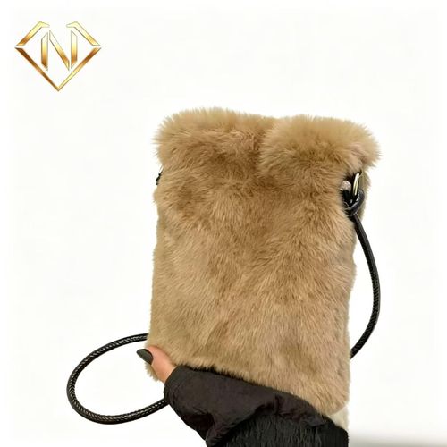 NAOT Popular plush bag crossbody bag mini phone square bag outdoor small bag fashionable storage versatile niche