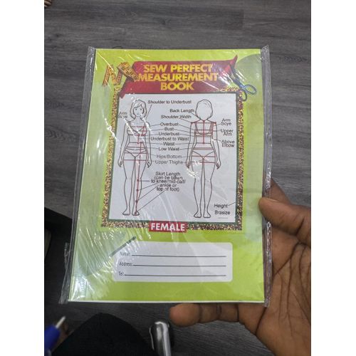 Sew Perfect Female Measurement Book & Client Record Log - Standard Size