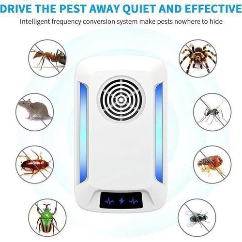 Ultrasonic Pest Deterrent Indoor Plug-in Device for Mice, Roaches, Ants, Spiders, and Flying Insects Killer, Ultrasonic Pest Repeller, Indoor Electronic Repellent, Mosquito Repellent, Pest Control for Mosquitoes, Mouse, Anti, Rat, Spider, Rodent